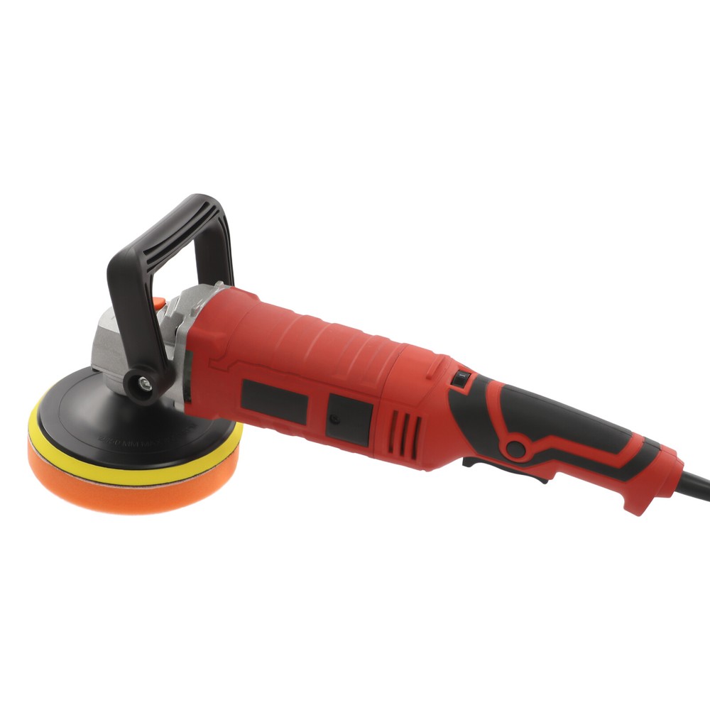 Car Polishing Machine Set with 7 Speeds, Durable Design, Red