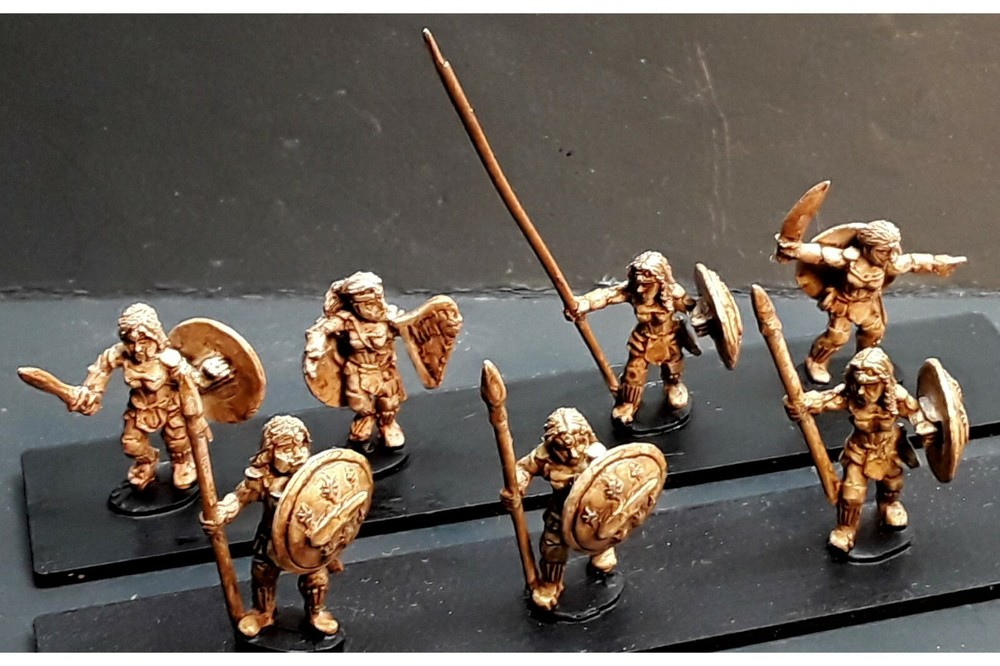 15mm Fantasy Amazon Spearwomen with Shields (16 figures)