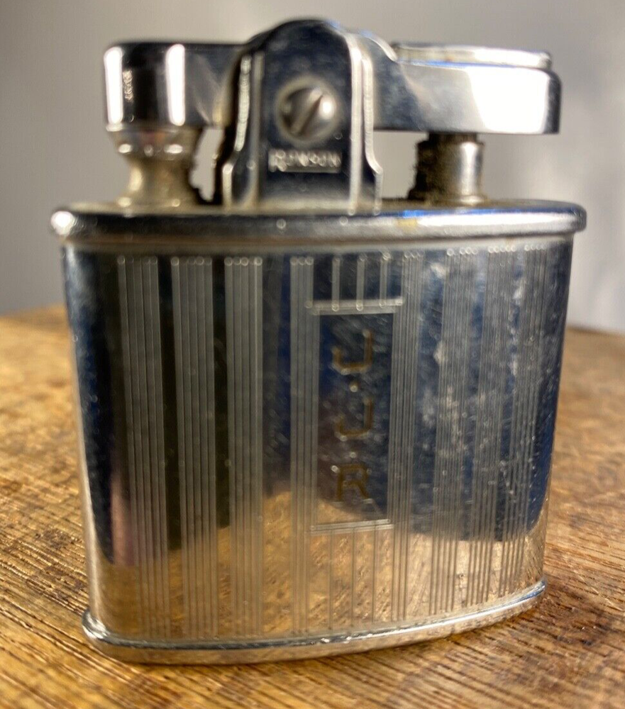 1952 Vintage Ronson Cigarette Lighter: Monogrammed JJR UNTESTED
