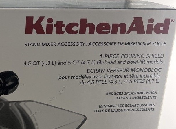 Kitchen Aid Pouring Shield Model KN1PS For Kitchen Aid Stand Mixers