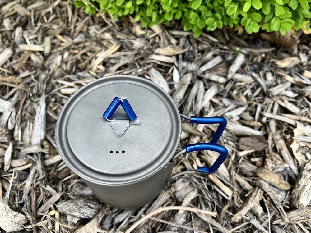Titanium Pot Silicone Handle Modification (Blue)