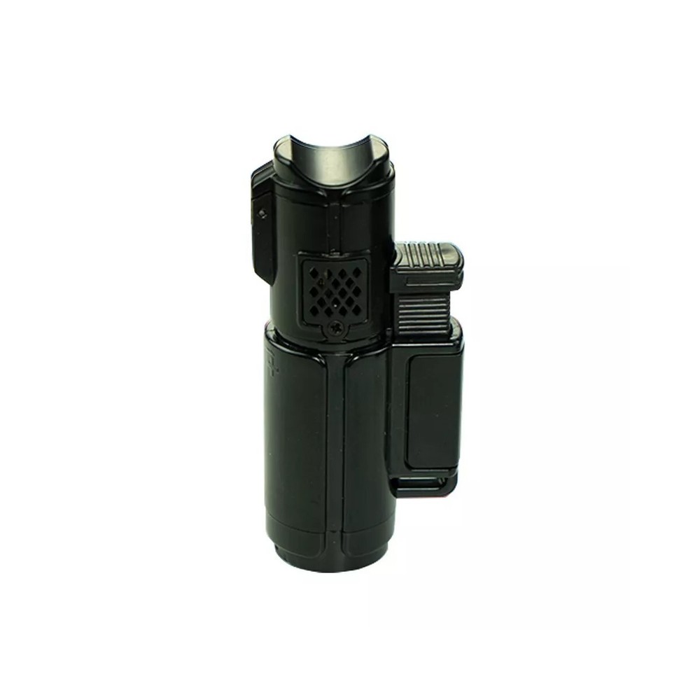 Triple Jet Flame Torch Lighter Refillable Lockable Windproof W/ Puncher/1 piece