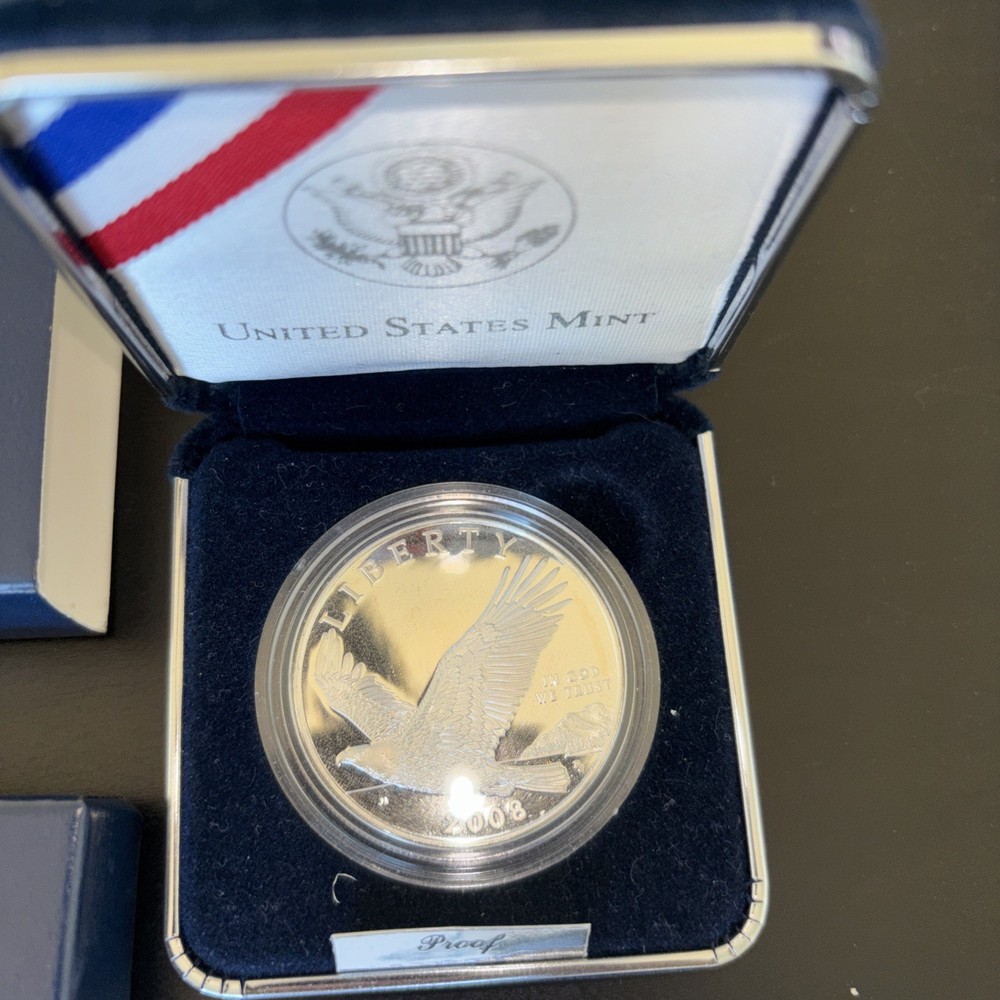 2008 Bald Eagle Commemorative Proof Silver Dollar 90% Silver