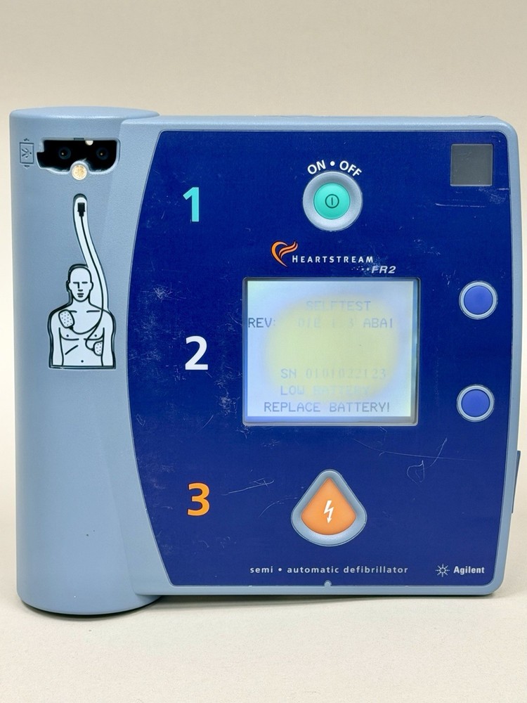 Philips HeartStream FR2 Semi-Auto External Defibrillator AED - No Pads - Low Bat