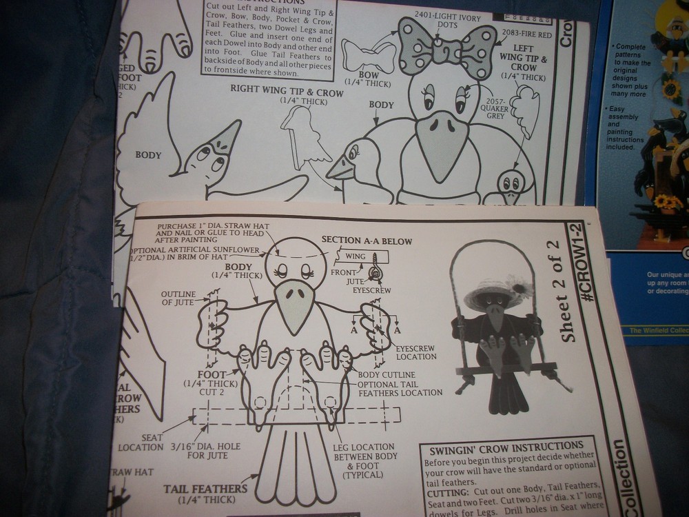 Winfield Woodworking Pattern Crows