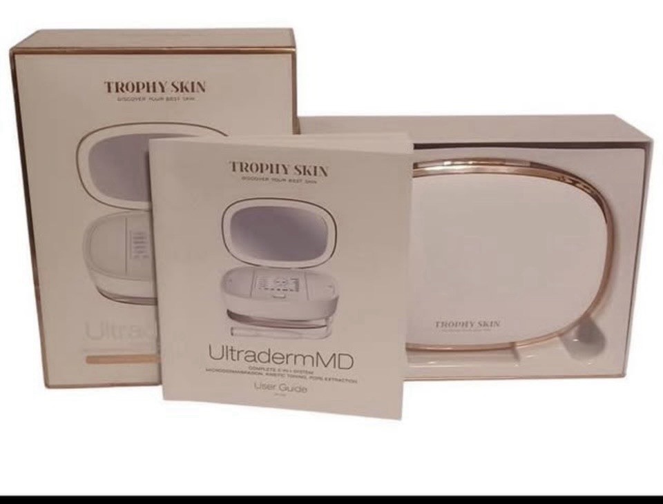 Trophy Skin UltradermMD Multi-Function Machine LED LCD Mirror Timer USB White