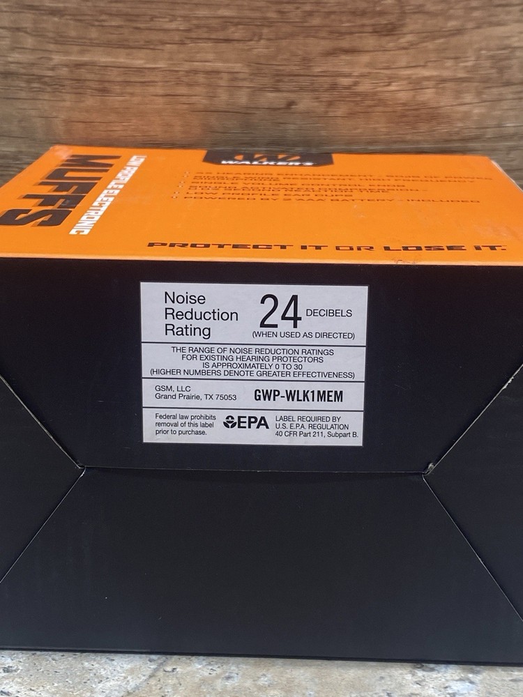 Walkers Electronic Ear Muffs - Black