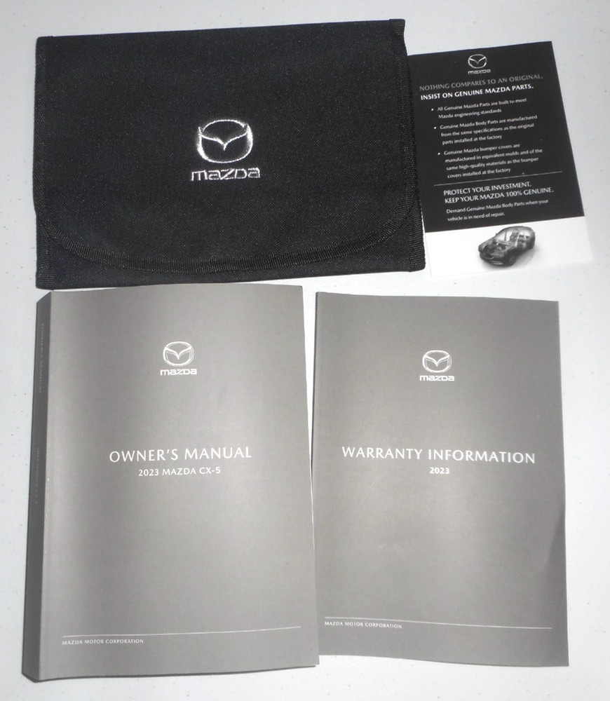2023 Mazda CX-5 Owners Manual w/Case 23