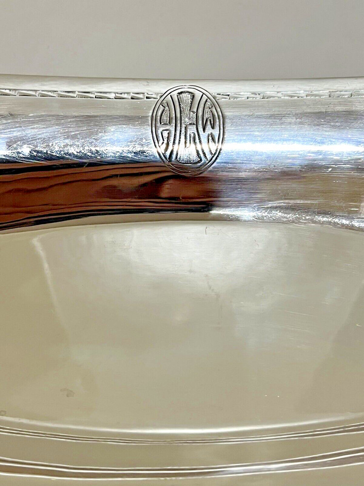 Schofield Sterling Silver Tray Monogrammed 358 Grams 13" Long.