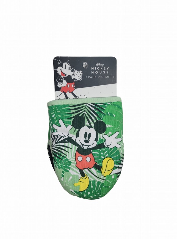 Disney Mickey Mouse Tropical 2 Mini Oversized Oven Mitts Kitchen  5½" × 7" New
