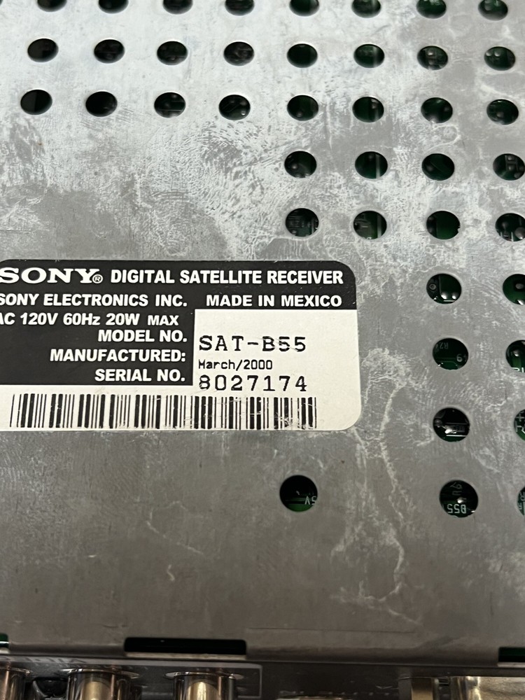 Sony Digital Satellite Receiver SAT-B55 with Remote Control Tested!