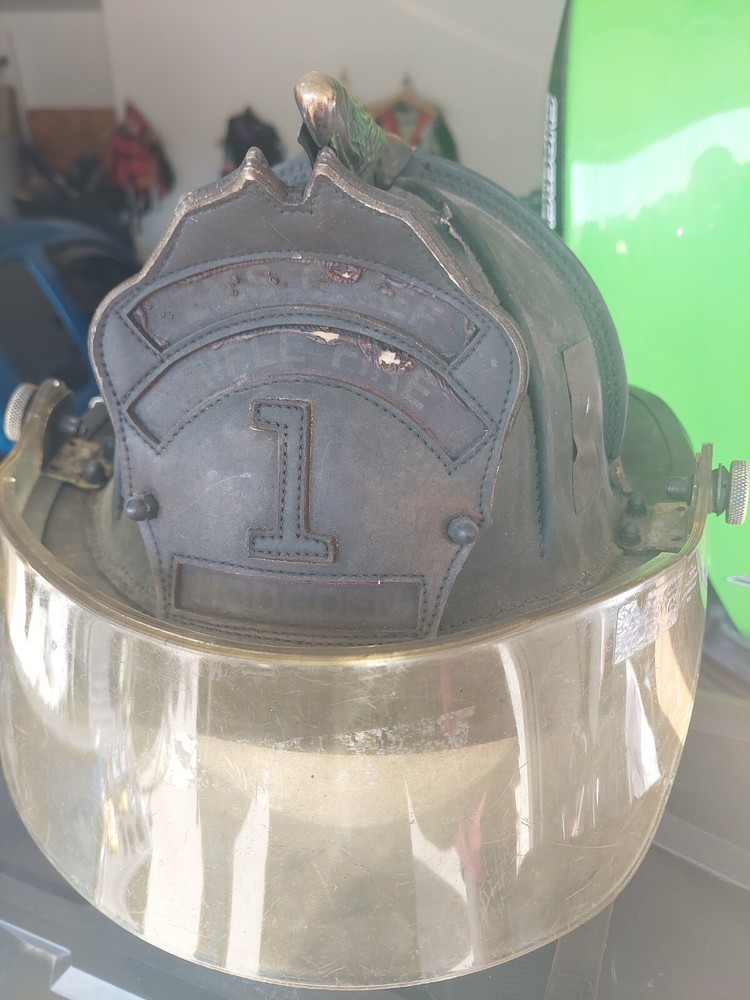 firefighter helmet leather