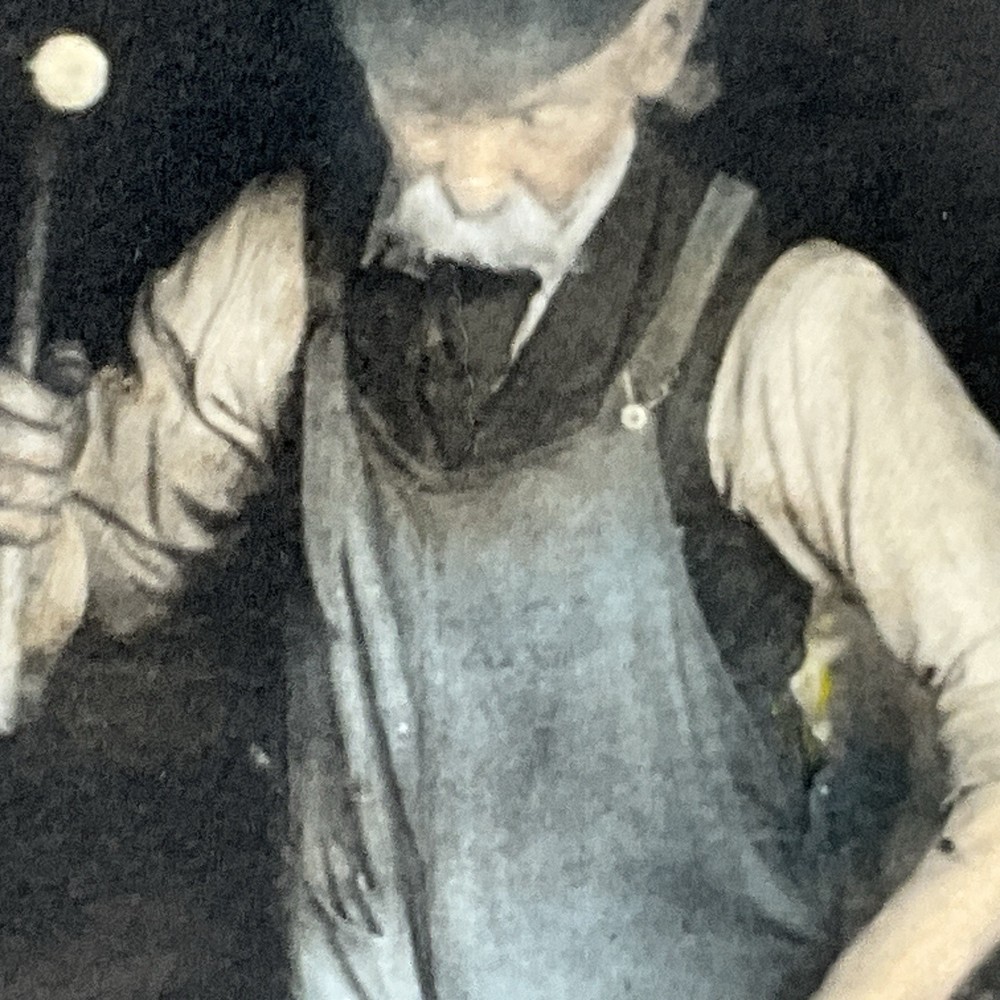 Colorized Photo by Susan Bock The BlackSmith Circa 1910