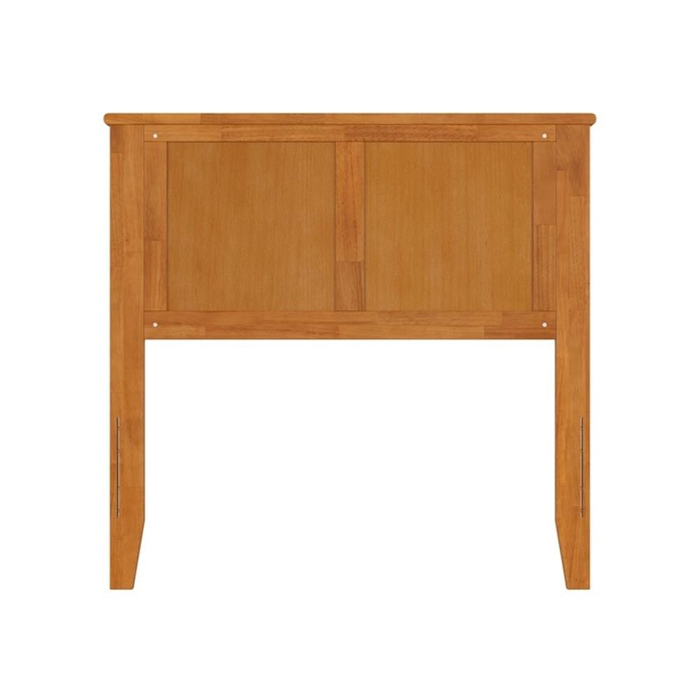 Pemberly Row Madison Twin Solid Wood Panel Headboard in Light Toffee