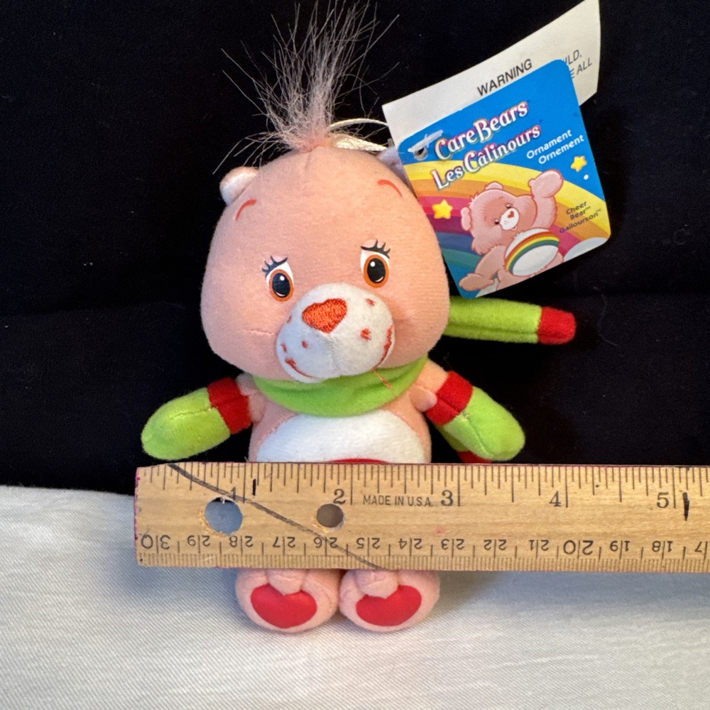 2004 CARE BEAR--8" MINI CHEER BEAR (LOOK) Ornament