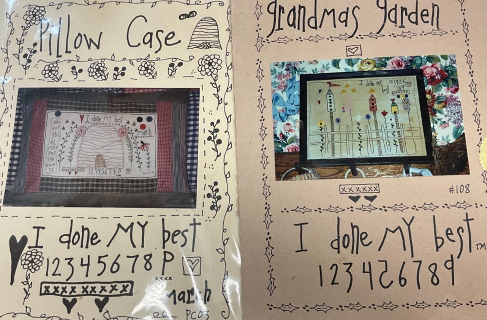 I HAVE DONE MY BEST HAND EMBROIDERY PATTERN LEAFLET- 2 CHOICES
