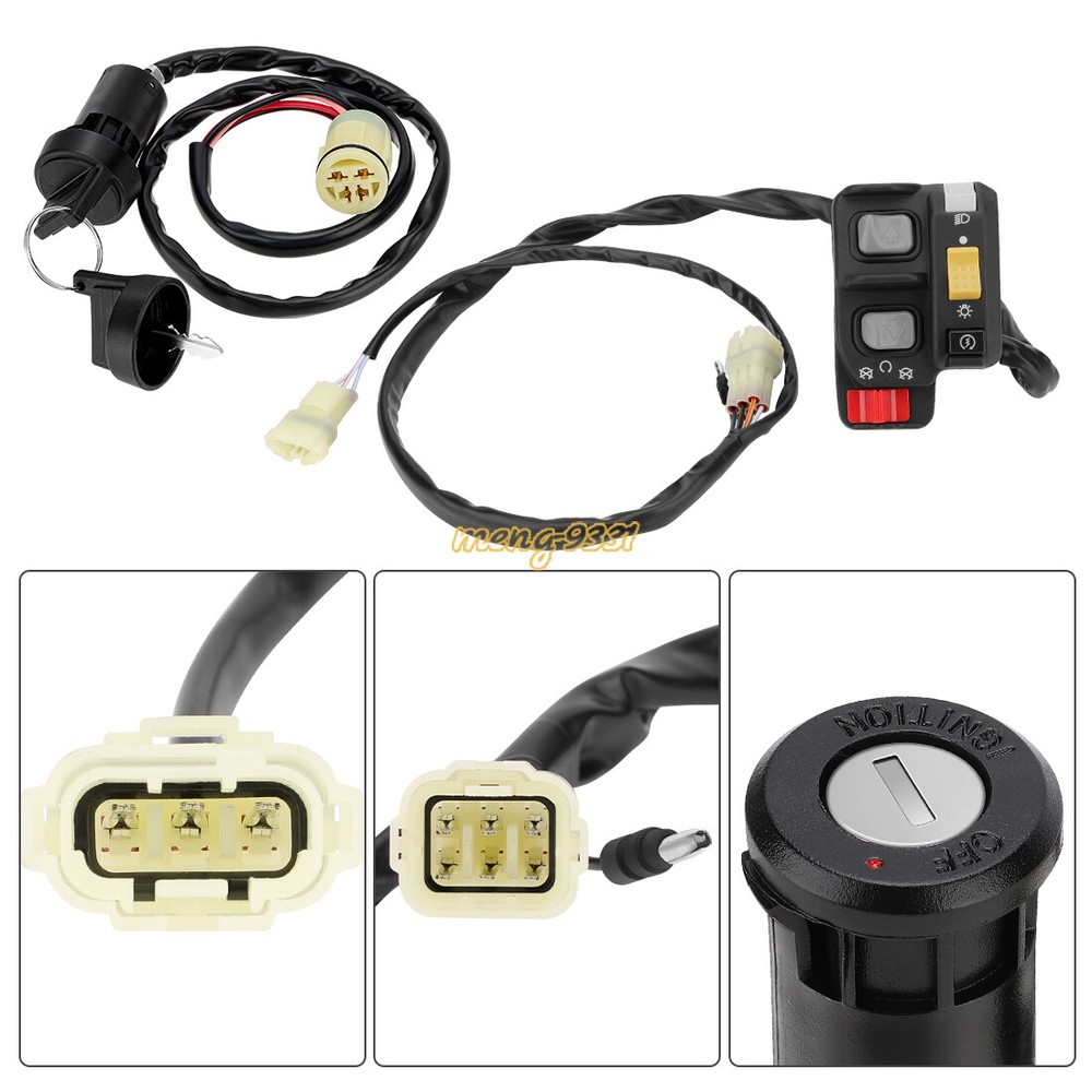 Handlebar Switch & Ignition Key Switch for Honda Foreman 450 TRX450FE ES 1998-04
