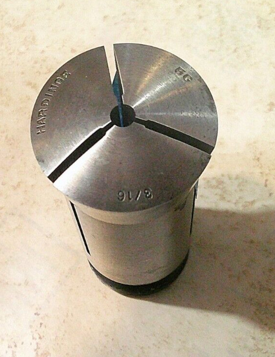 Hardinge 5C Collet Round 3/16" in. Internal External Thread Machinist Lathe