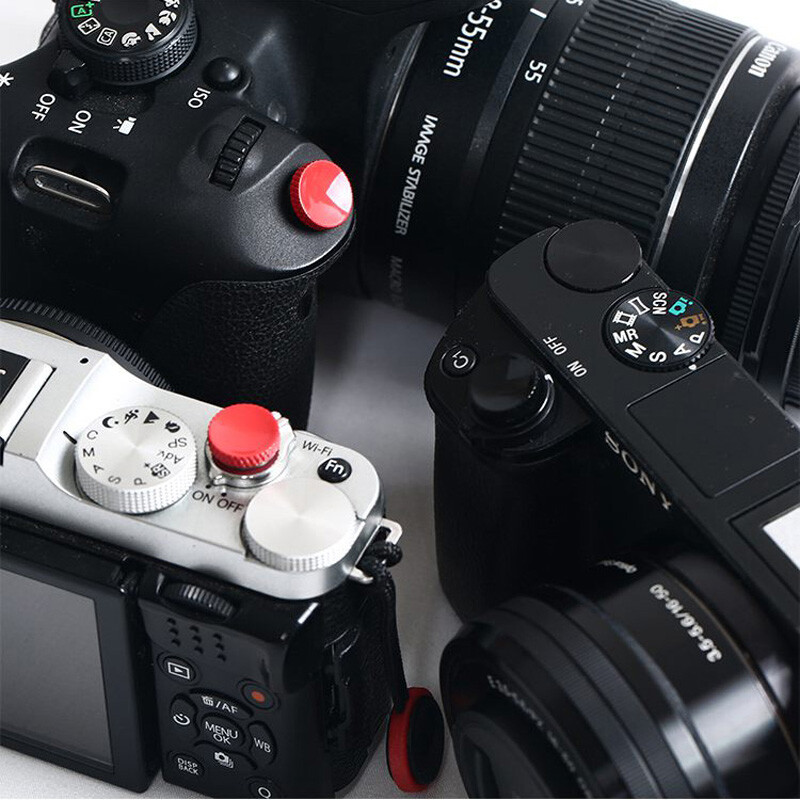 3M Paste Metal Concave Shutter Release Button For Panasonic GX85 GX80