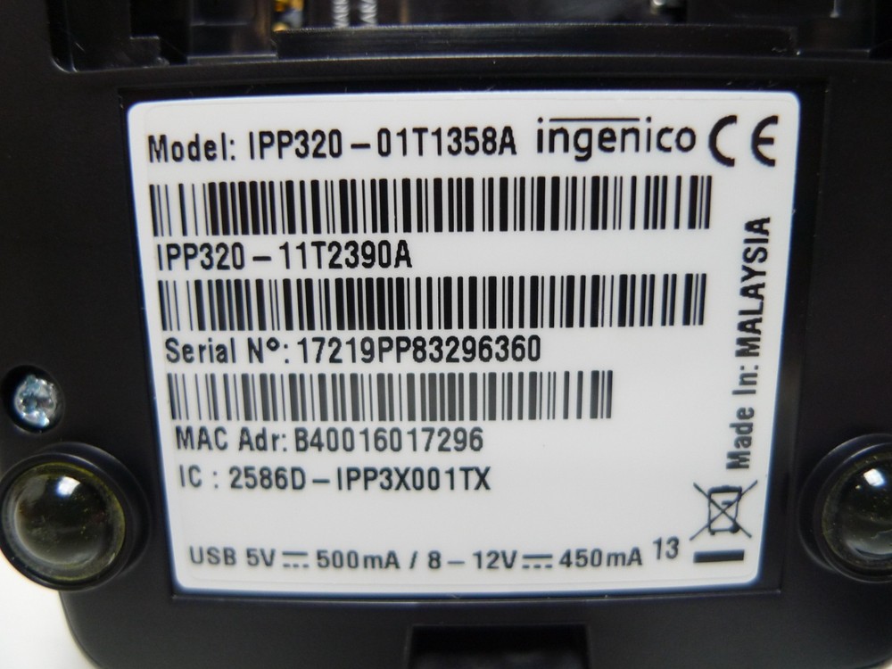 Datacard Ingenico iPP320 PIN Pad w/ Cable | Open Box