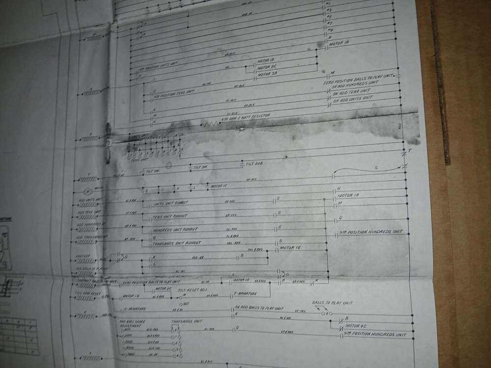 Gottlieb SQUARE HEAD Pinball Schematic