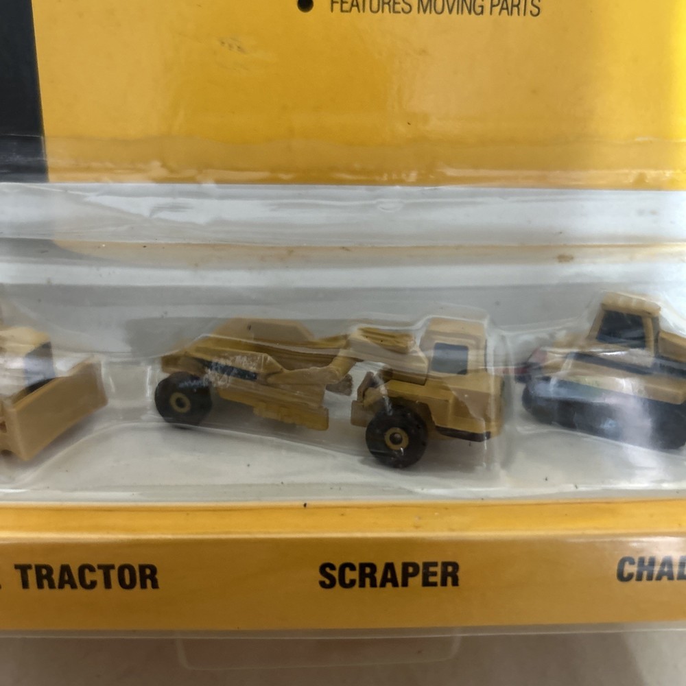 ERTL Caterpillar 3 pack Micro set 1991 CAT toy construction diecast box box1