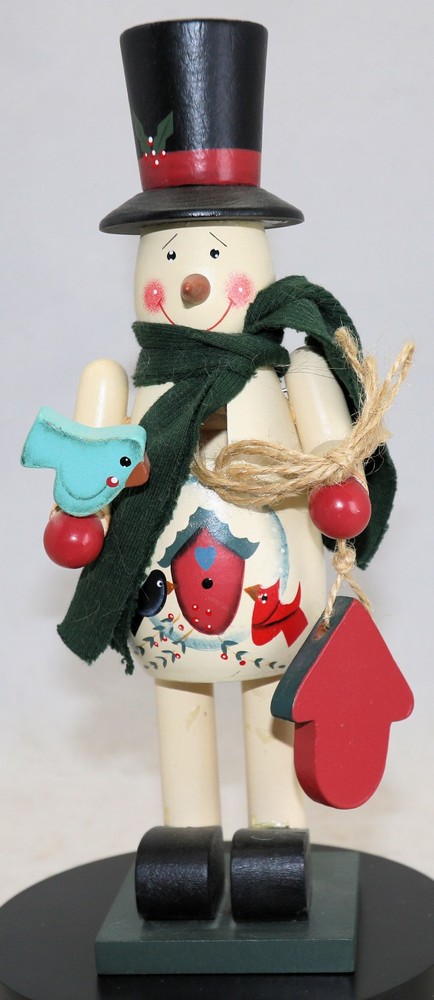 Snowman Nut Cracker Vintage 10 Inches Tall