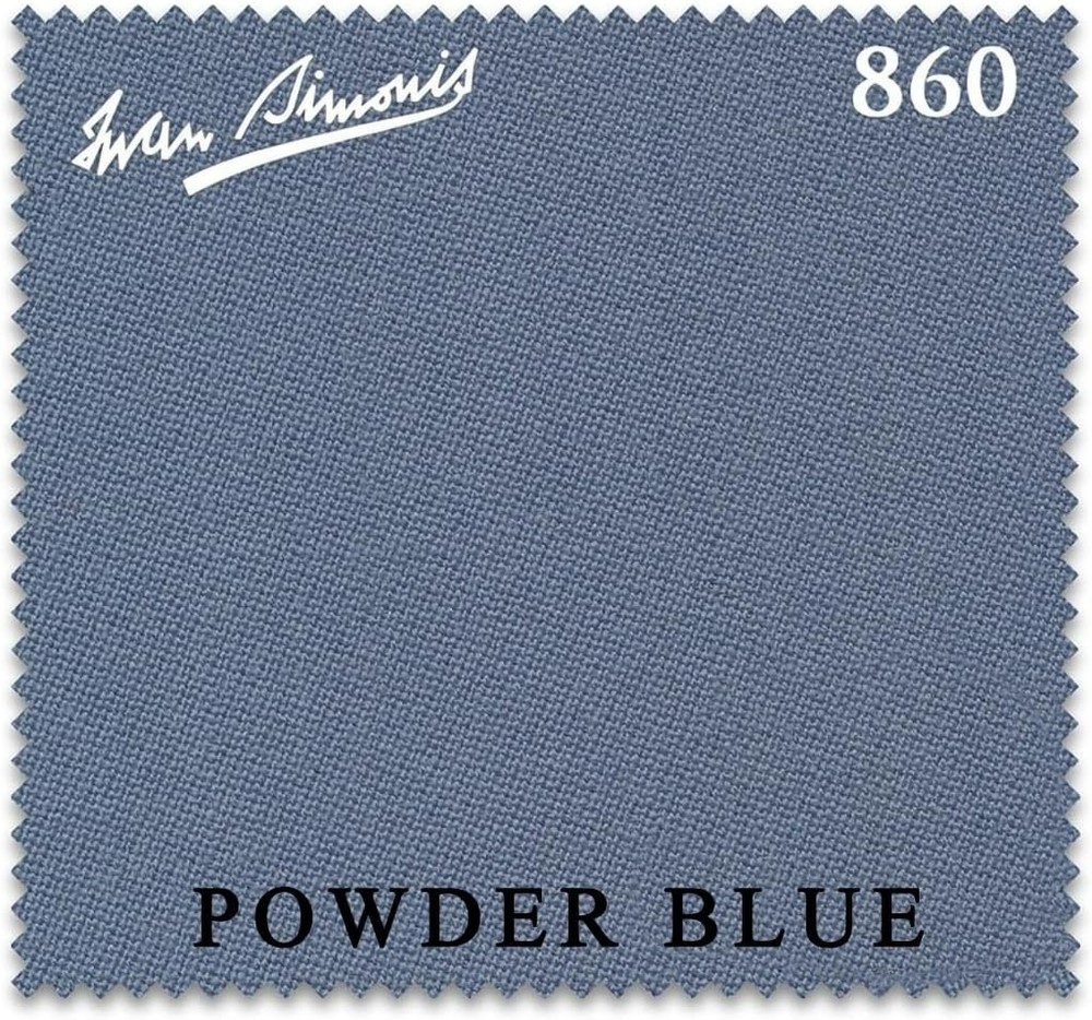 Simonis 860 Pool Table Cloth -Powder Blue 9FT