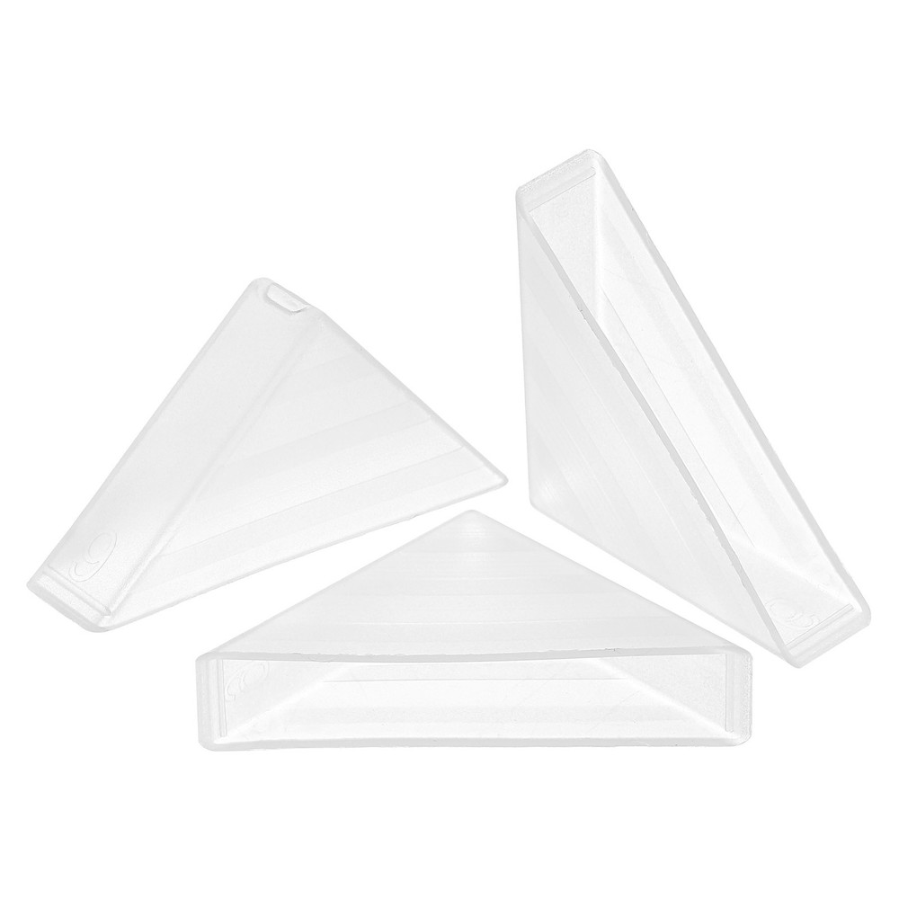 50Pcs Corner Protectors 9x50mm Plastic Right Angle Corner Guards Cushion White