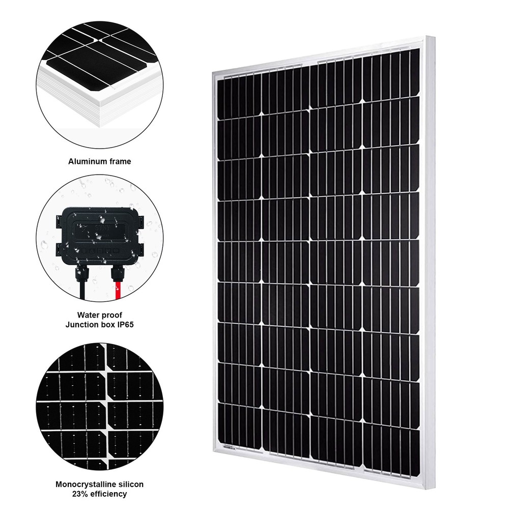 2PCS 200W Solar Panel High Efficiency for RV Marine Boat Cabin Off Grid System