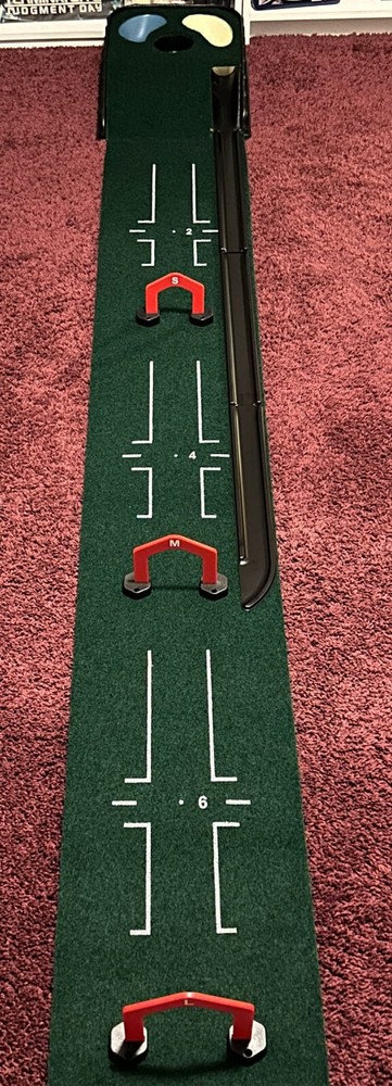 Indoor Golf Putting Mat Auto Ball Return Golf Practice Training Grass Mat Tracks