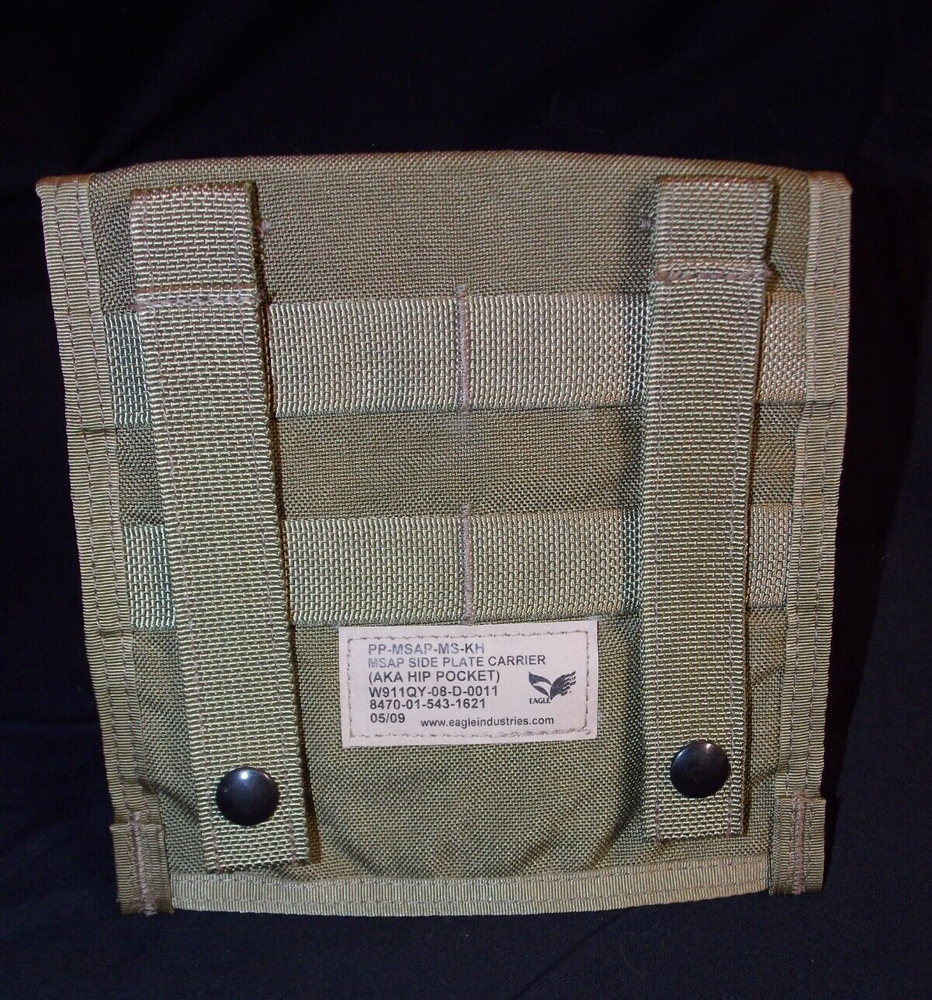 Military Issue MOLLE MSAP Side Plate Carrier Khaki Eagle Industries