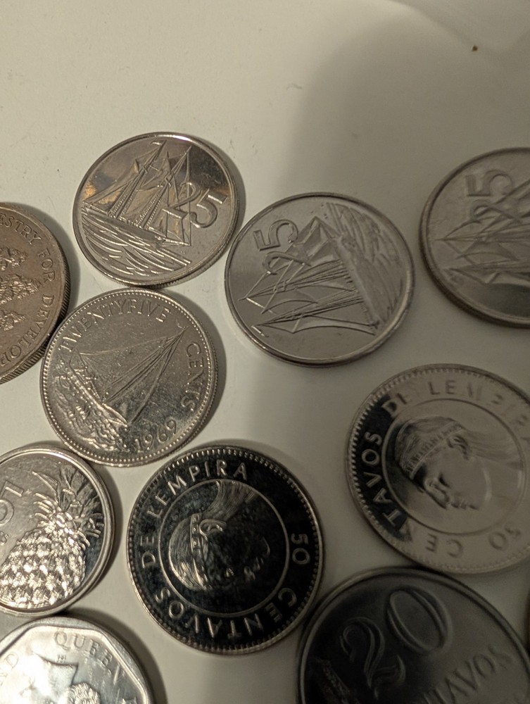 21 Mixed Foreign Coins Very Nice Condition They Must Go