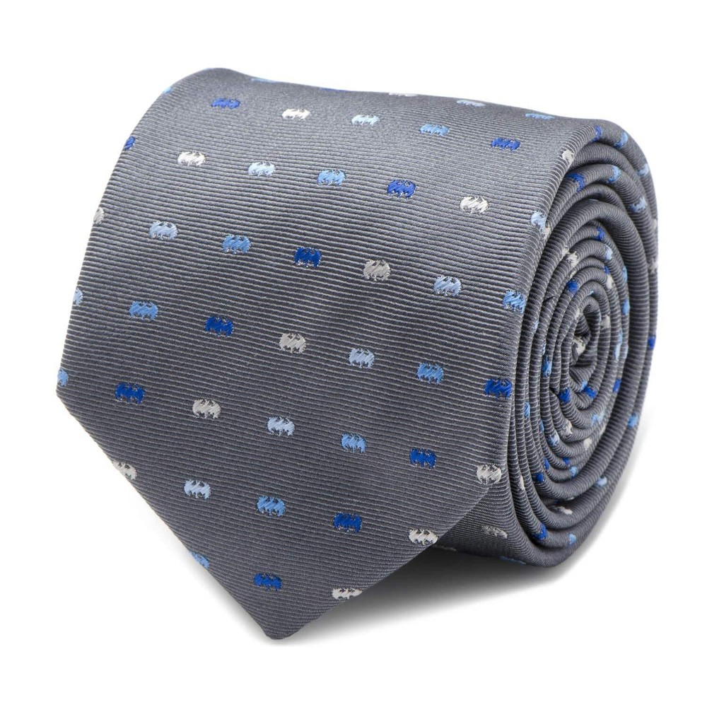 DC Batman Icon Gray Mens Tie