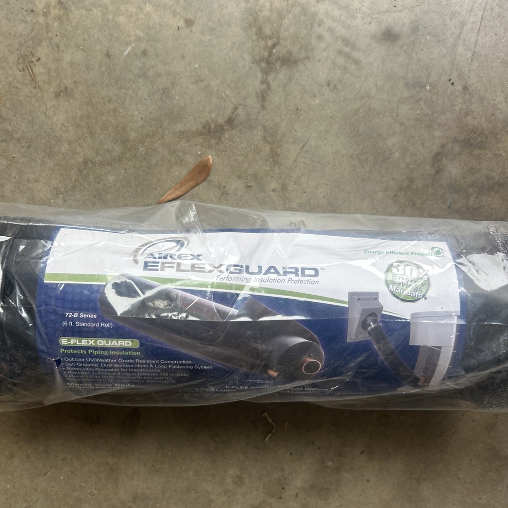 Airex Eflex Guard 72X-B series HVAC Piping Insulation Protector (6ft Roll)