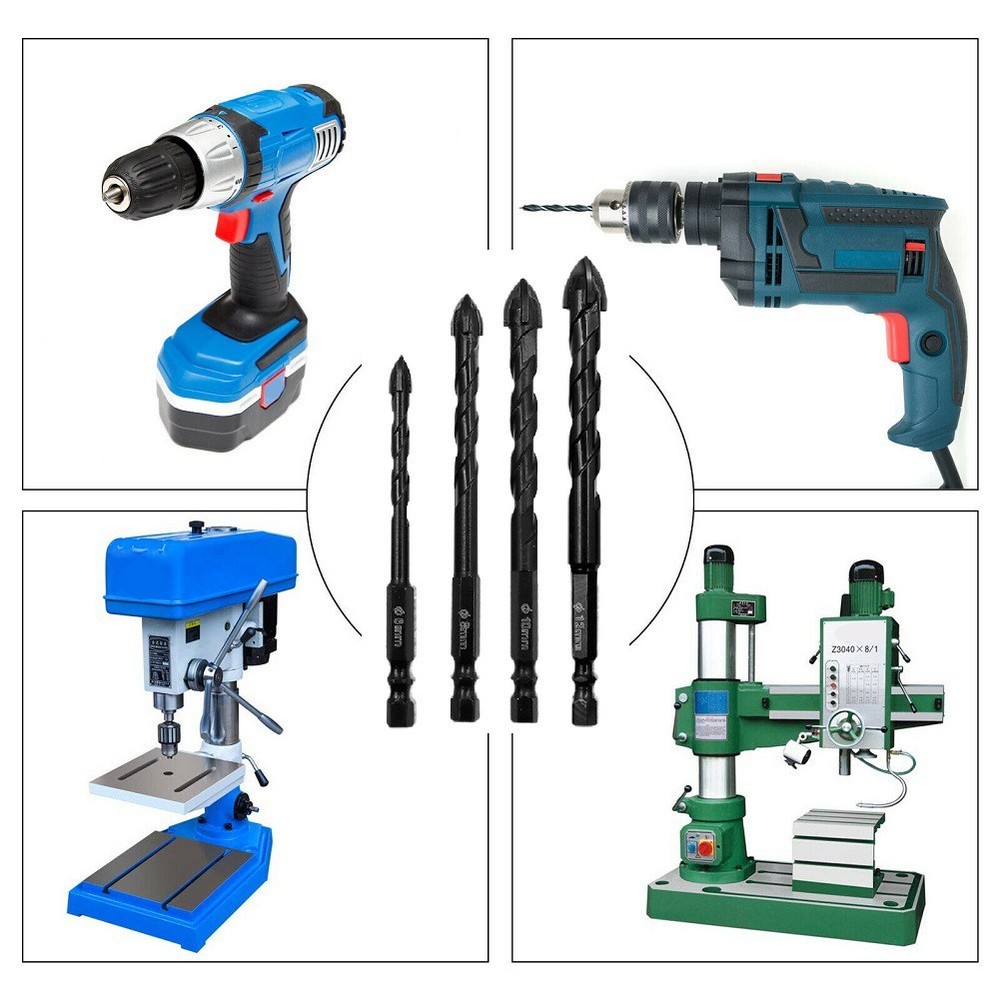 Superior Quality Multi function Triangle Drill Bit for Glass Ceramic Tile Wall