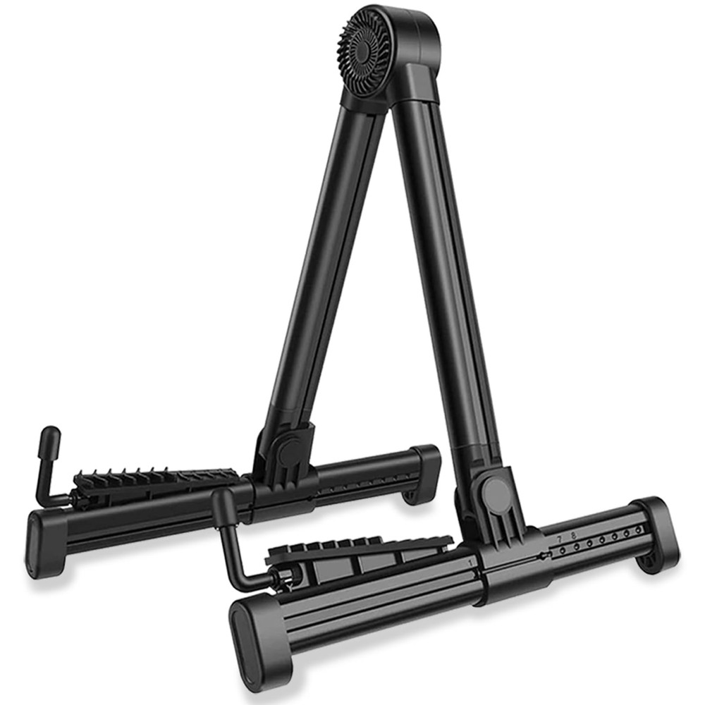 UPELLA Guitar Stands, ABS Plastic Lightweight Strong A-Frame 1 PACK, Black