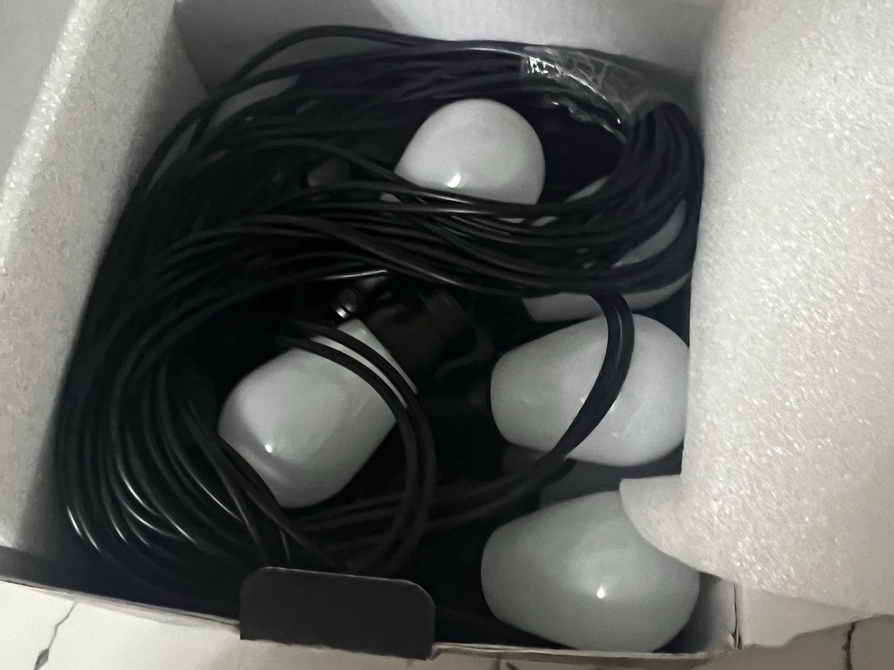 Govee Black RGBIC Waterproof S14 Bulb String Lights App Control