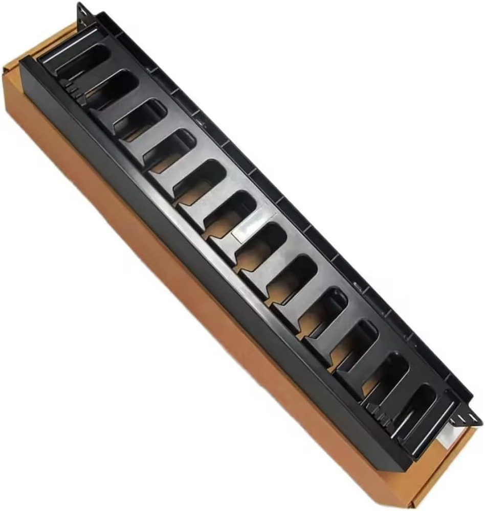 19-Inch 1U Horizontal Cable Management Panel – Plastic Rack Mount Cable Organize