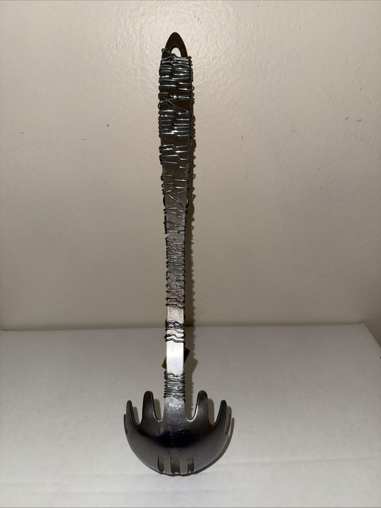 Pasta Server Stainless Steel Beaded Handle Gorgeous. Never Used, Only Displayed