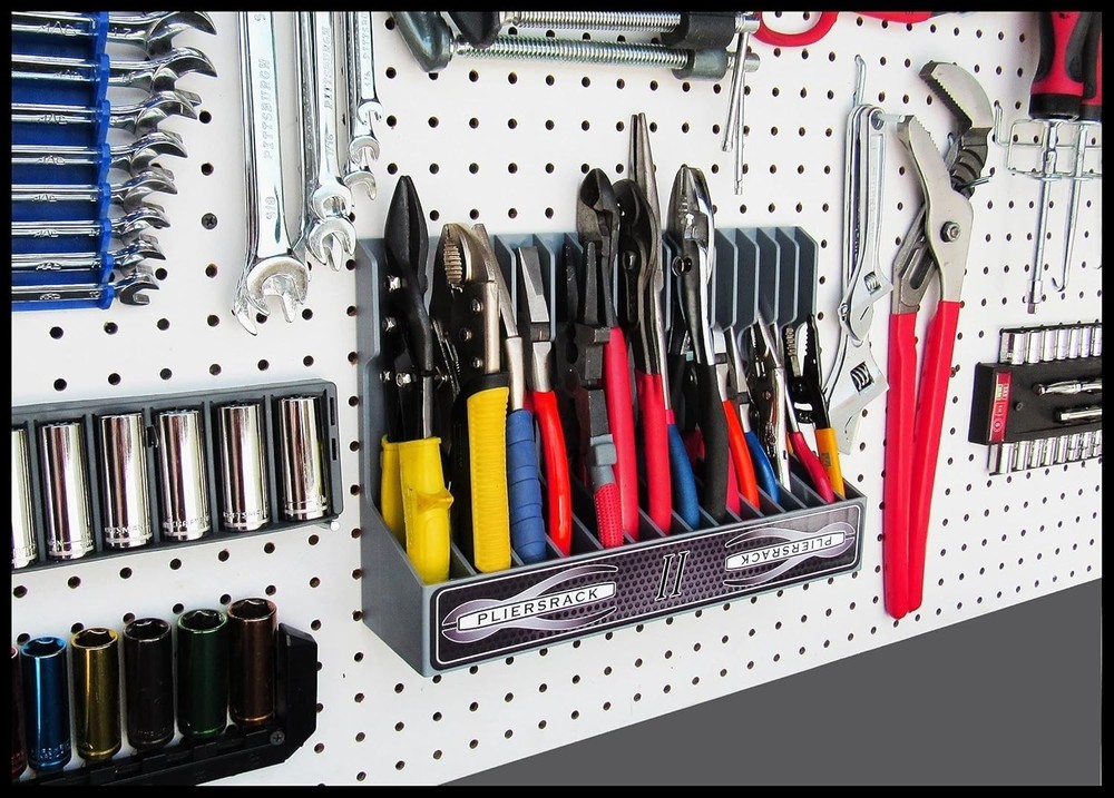 Pliersrack Plier Organizer Sturdy Plastic 15 Pliers Holder Tool Box or Pegboad