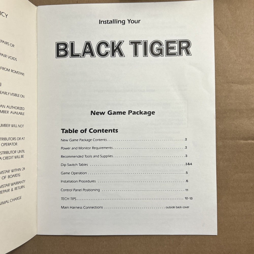 original TROPHY HUNTING SAMMY arcade video game owners manual