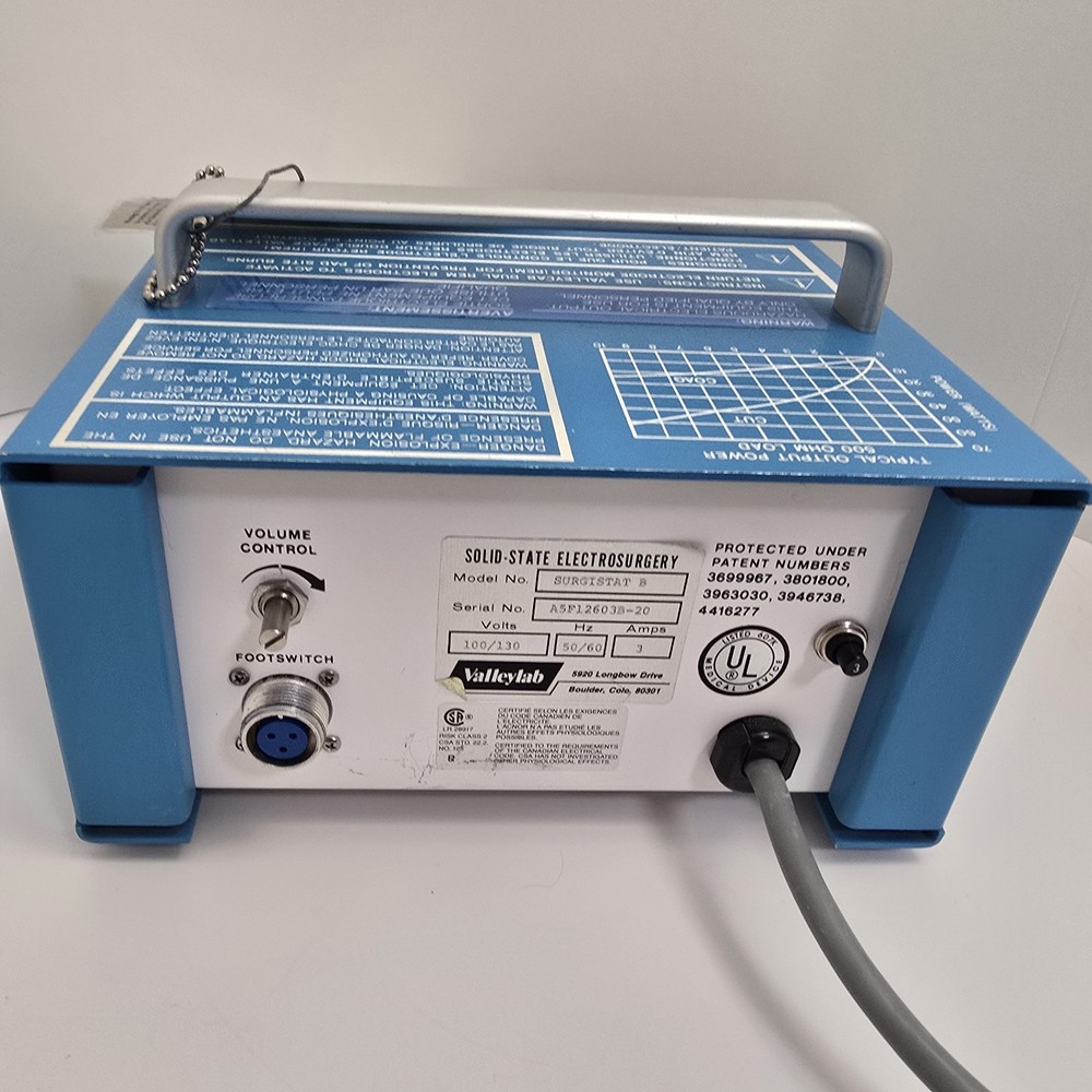 Valleylab Surgistat B Solid State Electrosurgery ESU Unit