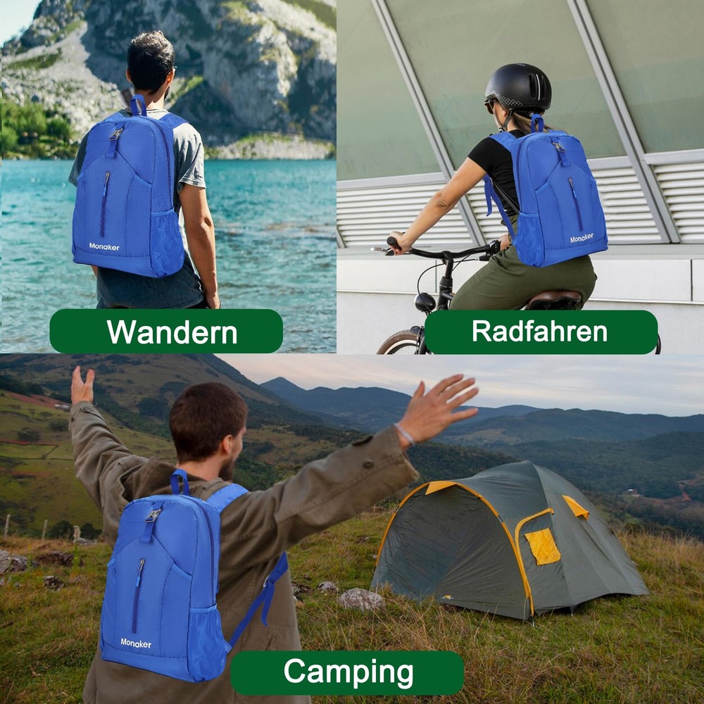 Ultralight 20L Foldable Backpack, Multi-Pocket Design, Compact to Palm-Sized,...