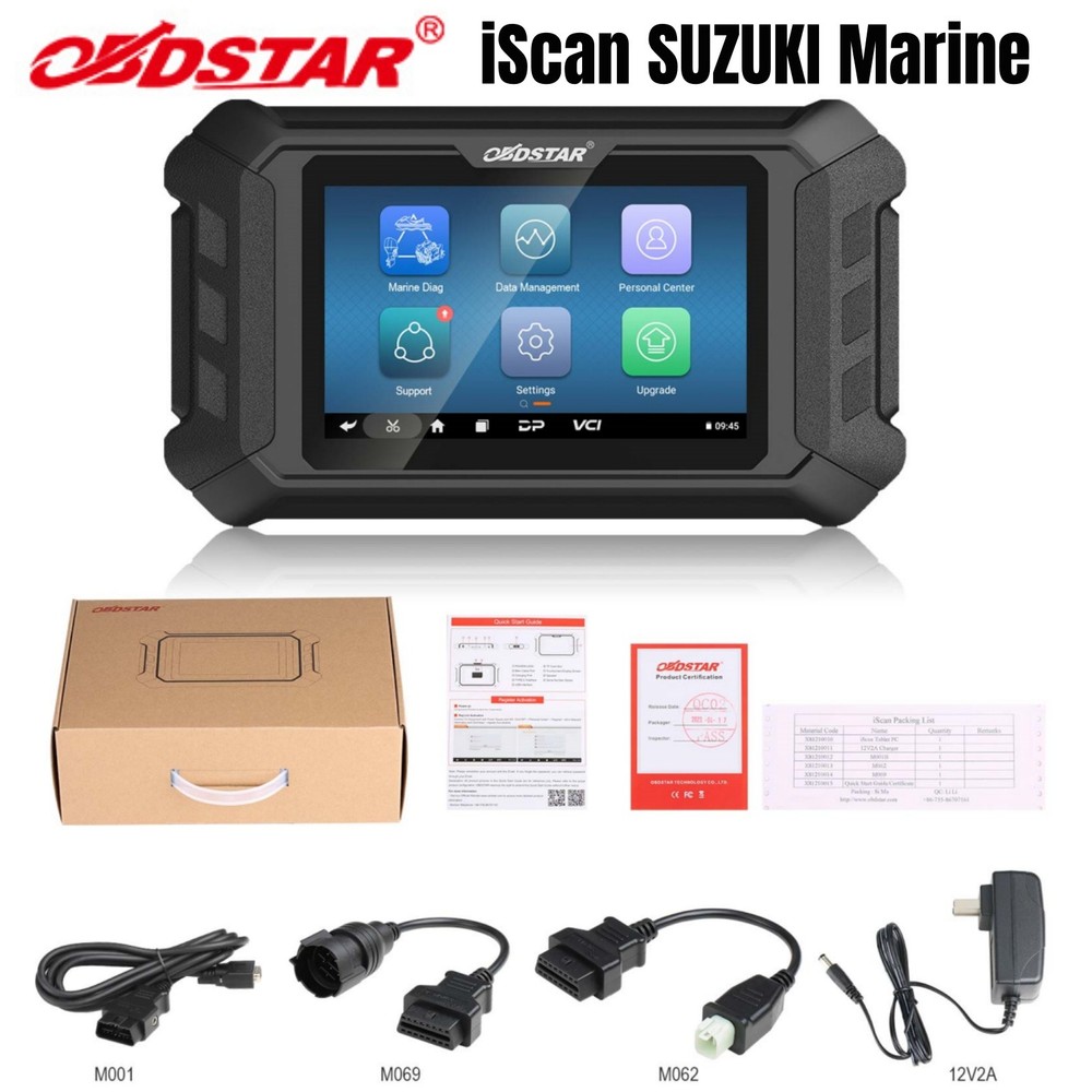 OBDSTAR iScan for SUZUKI Marine Diagnostic Code Reader OBD2 Scanner Action test