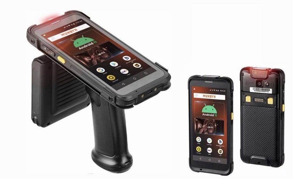 MUNBYN IPDA101-2D-BK-US 5'5" Android 13 Barcode Scanner Black NEW