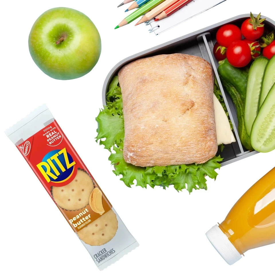 RITZ Cracker Sandwiches, Real Peanut Butter, 40-count