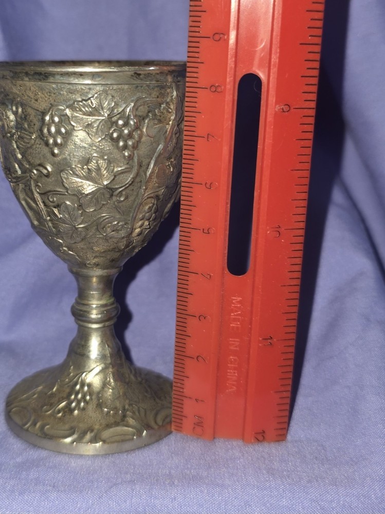 Used Vintage Corbell &Co CHERUBS & GRAPEVINES Small GOBLETS