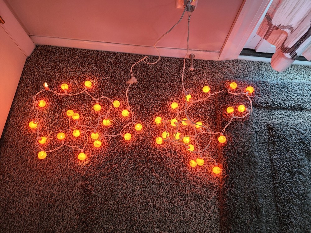 Vintage Pumpkin Blow Mold HALLOWEEN String Lights 2 Sets