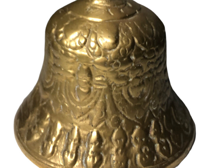6 inch solid brass cast bell
